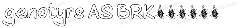 genotyrs AS BRK字体转换
